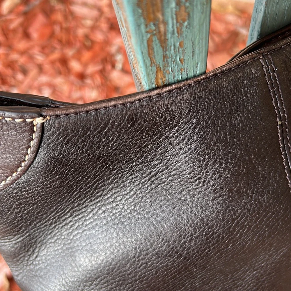 Dooney & Bourke Brown Leather Small Hobo/Shoulder Bag